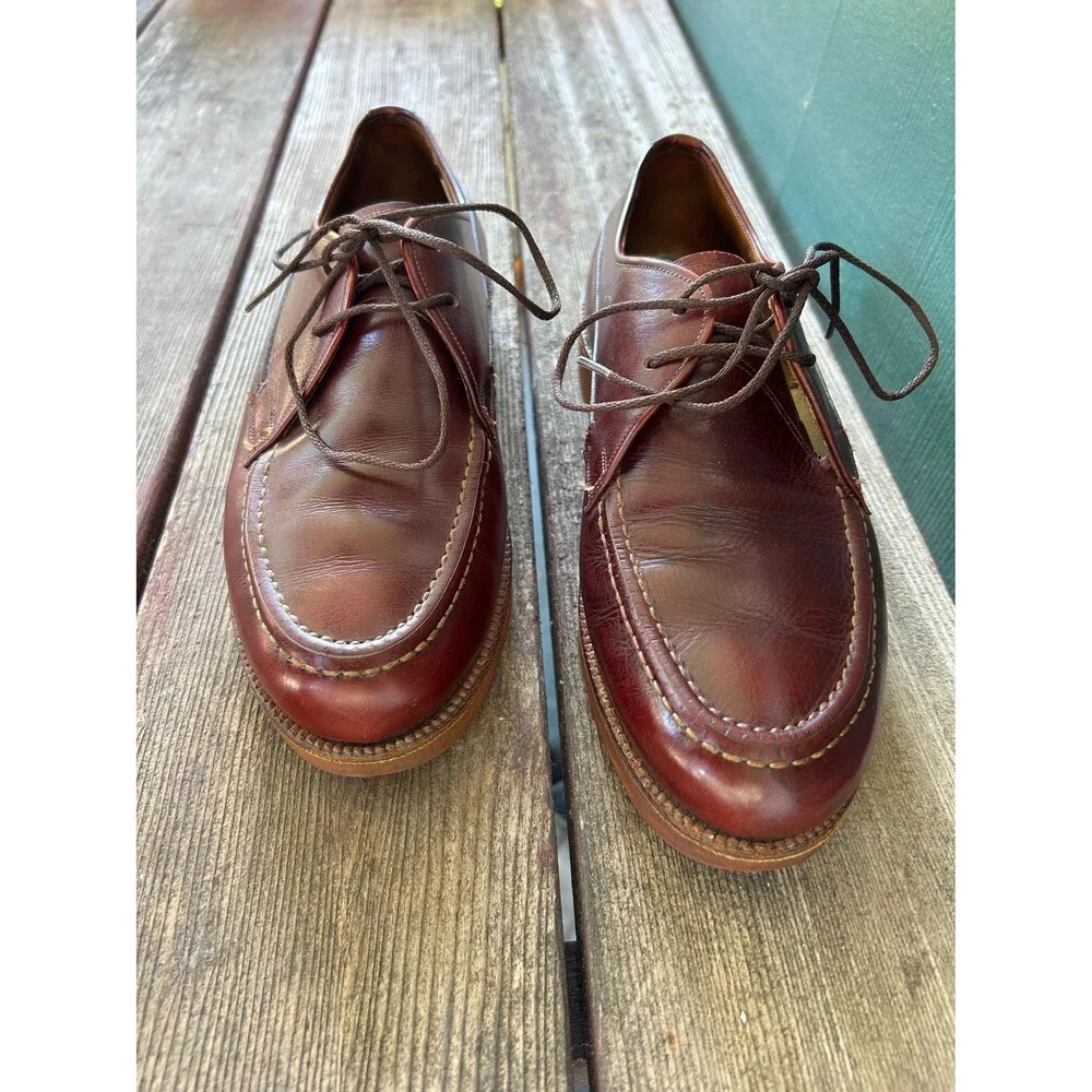 Vintage Bally Derby Shoes Burgundy Men’s Size 8